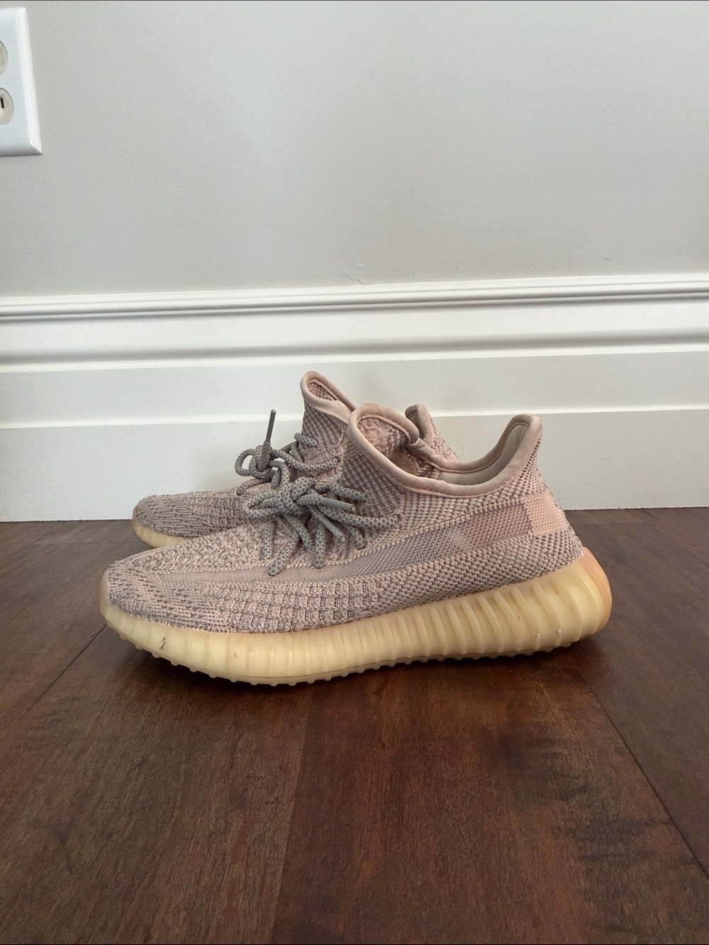Yeezy Boost 350 V2 in Pale Pink and Cream